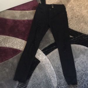 Black ripped jeans